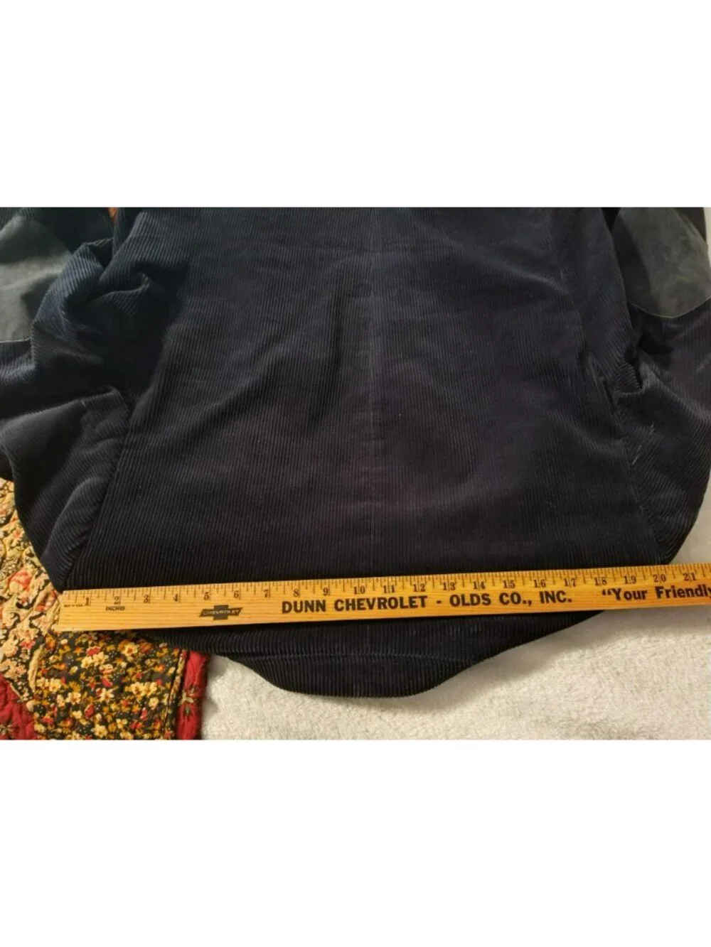 Stafford black corduroy